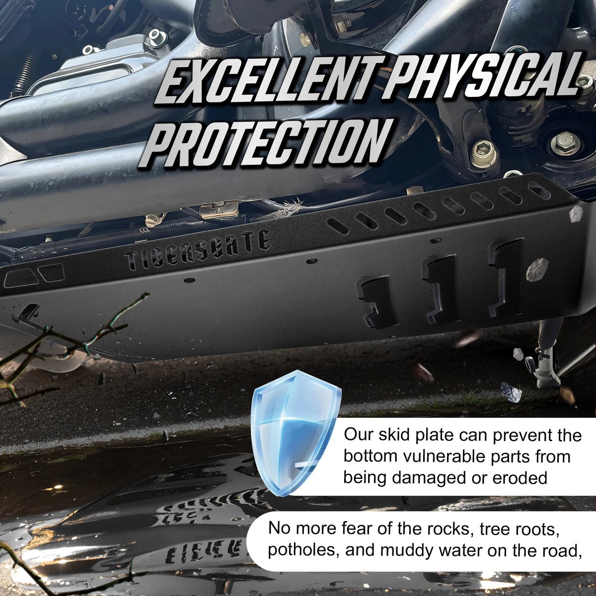 Sabot de Protection Moteur en Aluminium - Harley-Davidson Touring 2014-2023 – photo 4/12