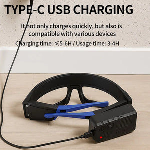 Lunettes-lampe multifonction avec charge Type-C, éclairage tactile compact – photo 5/8