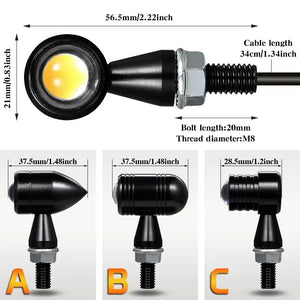 Mini clignotants LED pour Harley - vue 2
