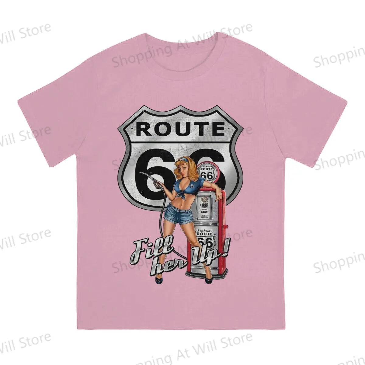 T-shirt Route 66 100% Coton Col Rond Manches Courtes Homme/Femme - vue 6