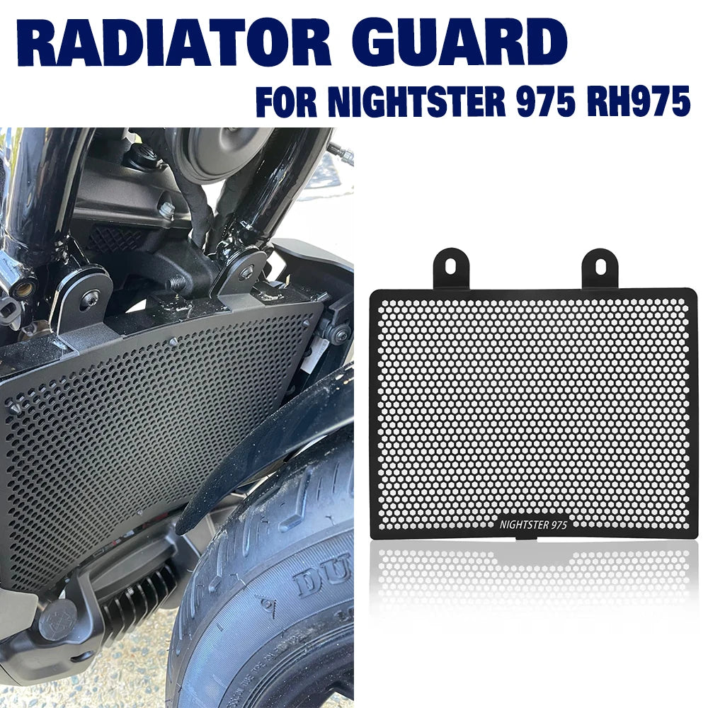 Grille de Protection Radiateur Aluminium Noire - Harley-Davidson Nightster 975 / RH975 2022-2024 – photo 1/8