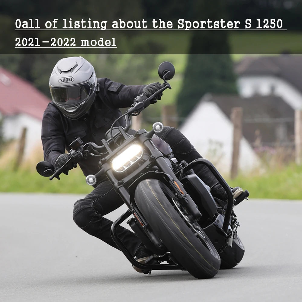 Kit Esthétique Sportster S : Cache Phare, Repose-Pieds Antidérapants et Médaillon d'Embrayage – photo 1/30