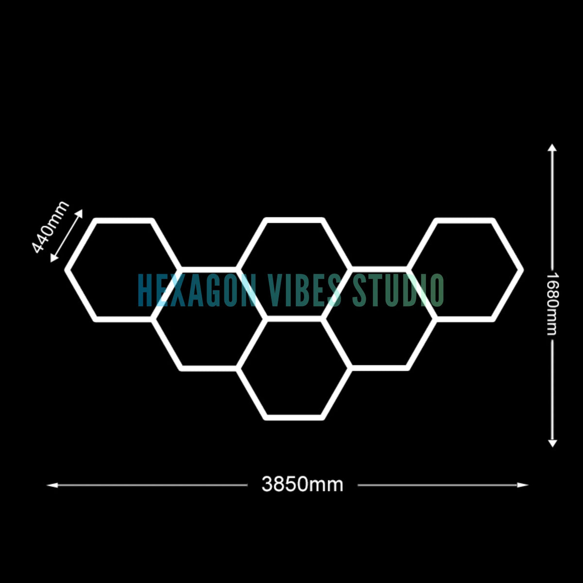 Panneau LED hexagonal nid d'abeille 6500K pour garage, salon de coiffure et atelier – photo 16/36