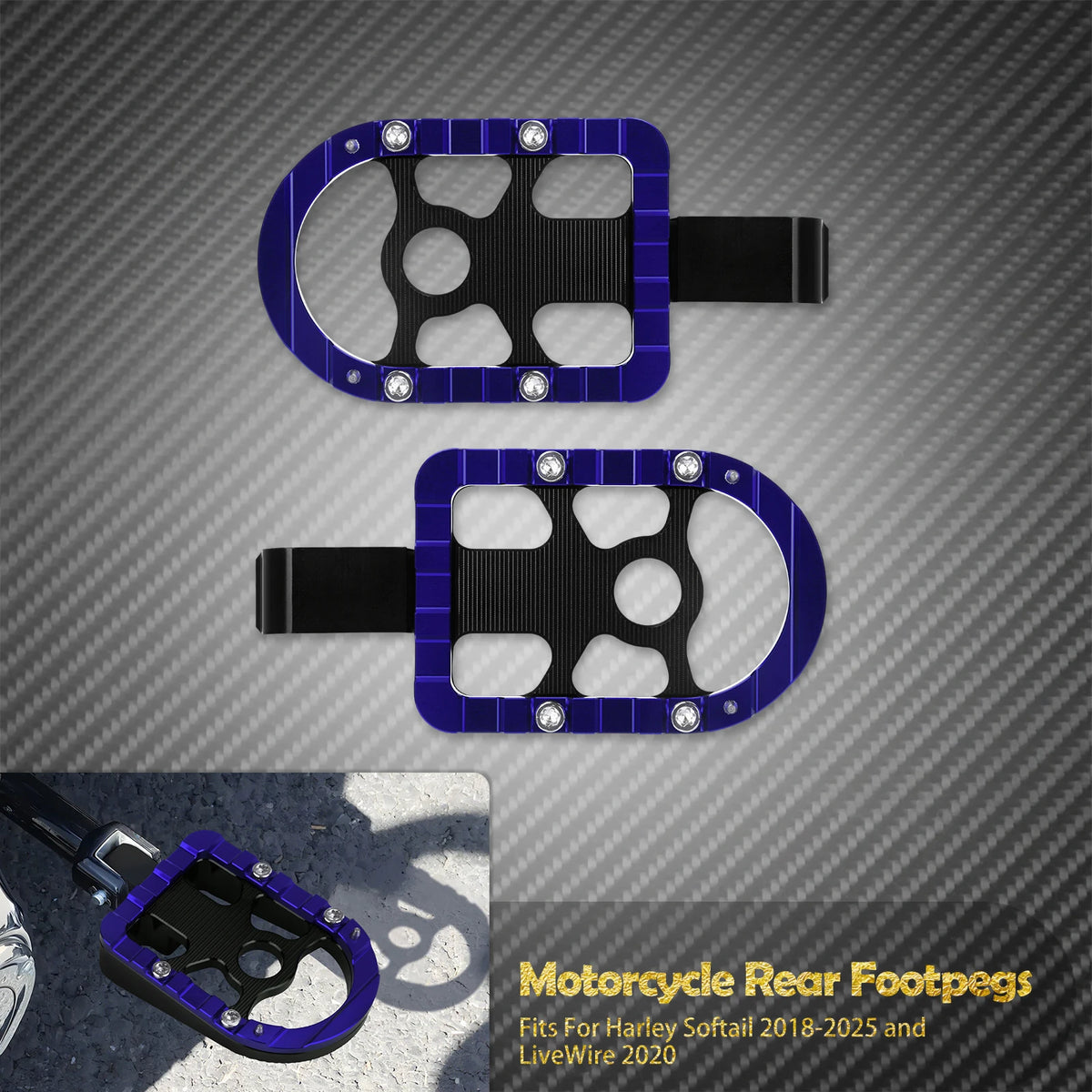 Repose-pieds passager - Harley Softail 2018-2025, Breakout, Fat Boy, Low Rider, Standard FXFB, FLDE, FLHC – photo 9/12