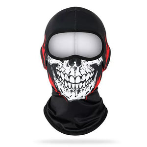 Cagoule moto imprimée tête de mort - vue 5