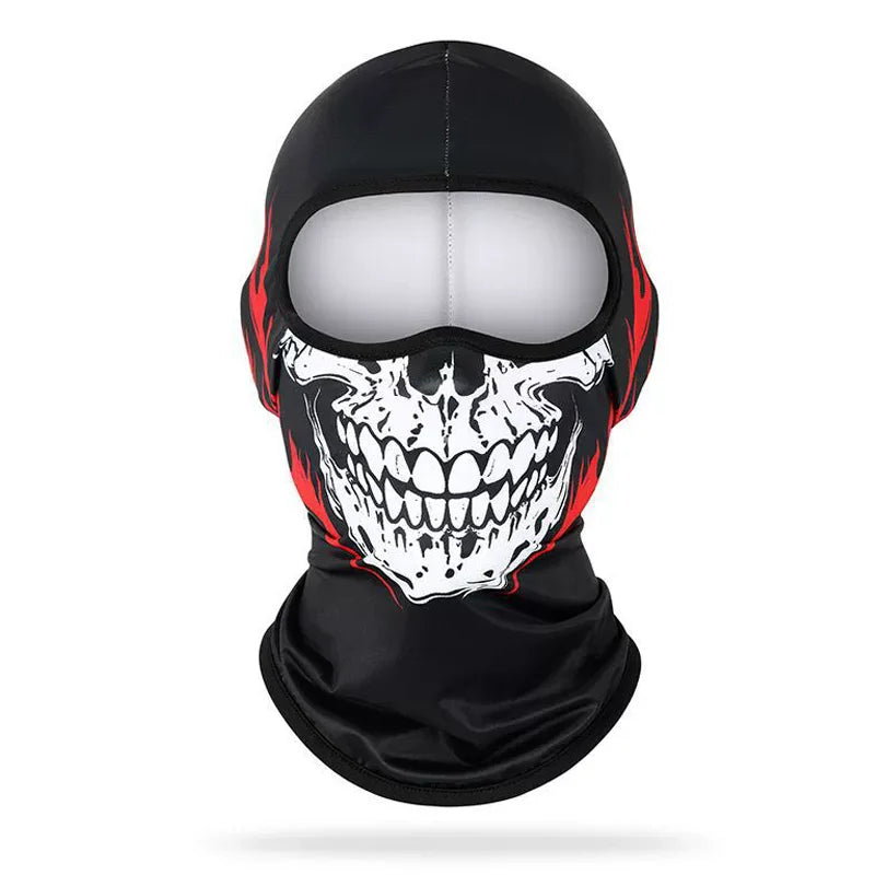 Cagoule moto imprimée tête de mort - vue 5