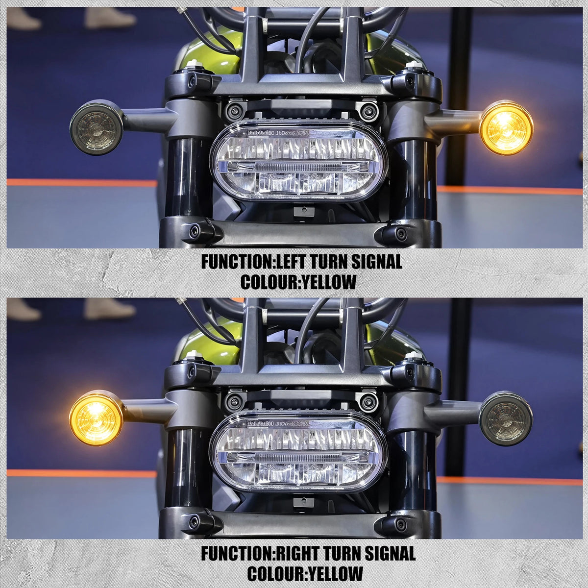 Clignotants LED style bullet 1156, ambre - Harley Touring, Dyna, Sportster XL 883, Softail – photo 6/7