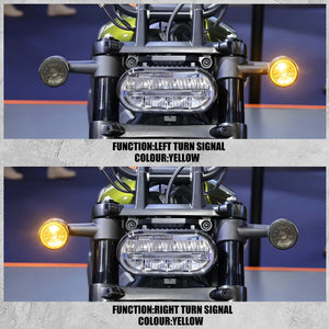 Clignotants LED style bullet 1156, ambre - Harley Touring, Dyna, Sportster XL 883, Softail – photo 6/7