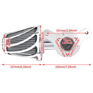 Filtre à air CNC en aluminium pour moteur Harley-Davidson - vue 6