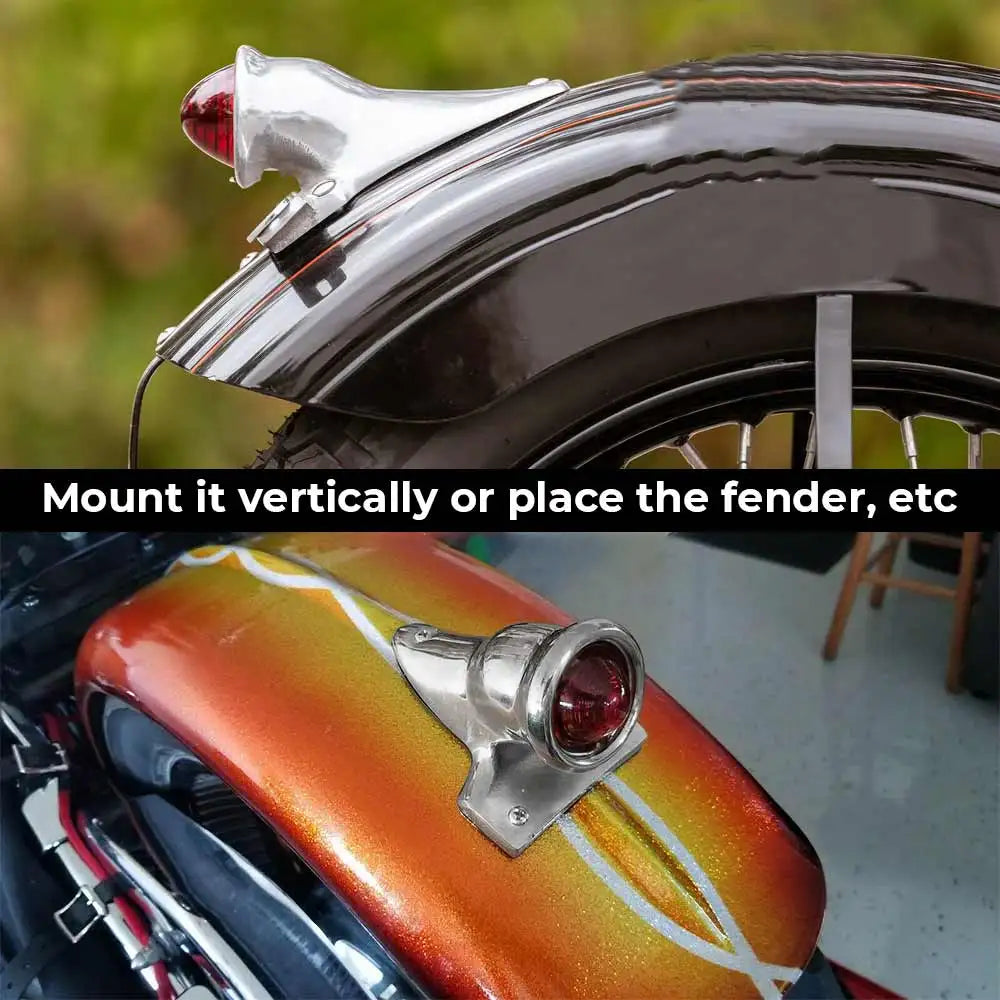 Feu arrière rétro LED pour Harley bobber - vue 3