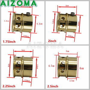 Embouts d'échappement laiton universels 1,75/2/2,25/2,5 po pour Harley-Davidson Chopper, Bobber et Sportster – photo 6/15