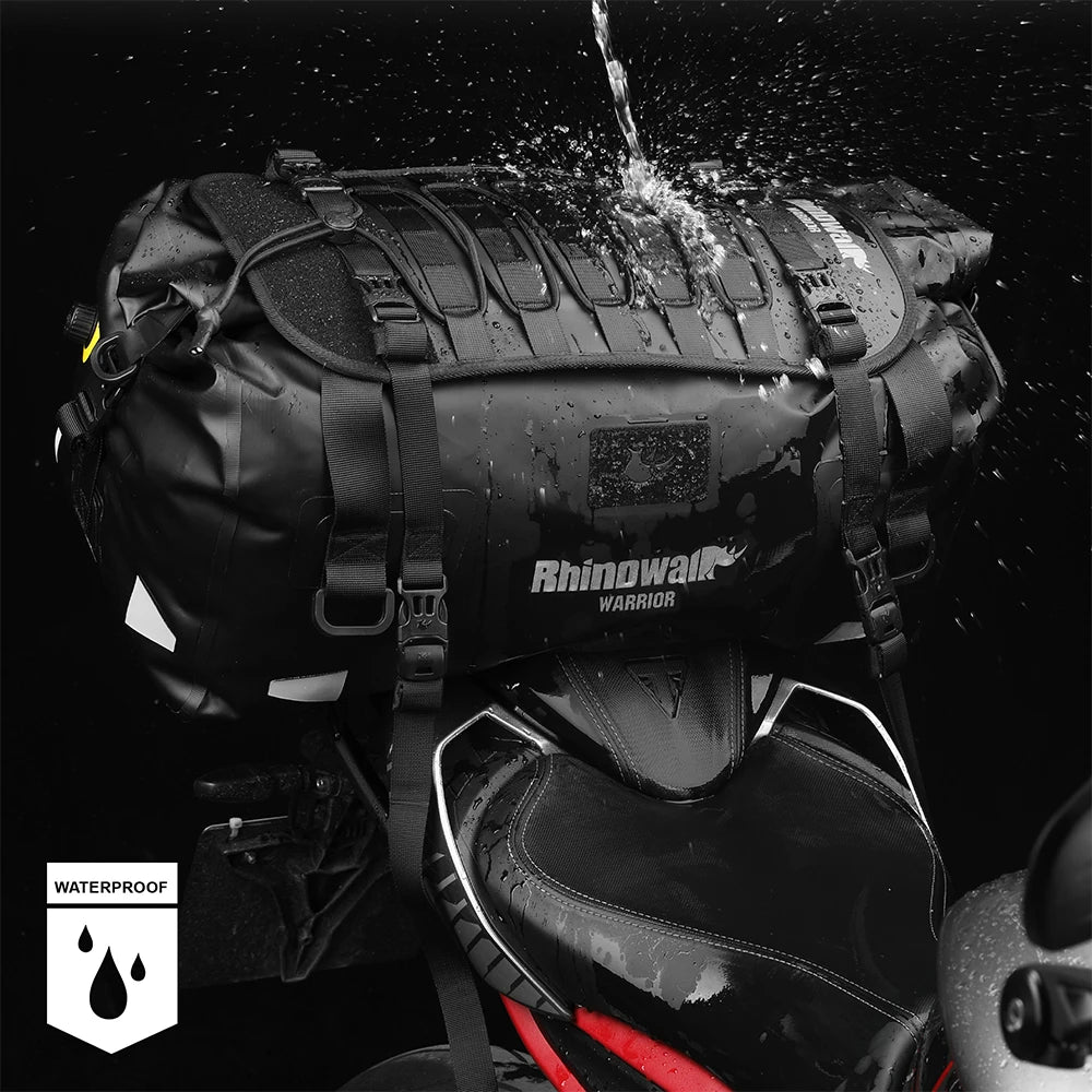 Sac de voyage noir Rhinowalk pour moto - vue 2