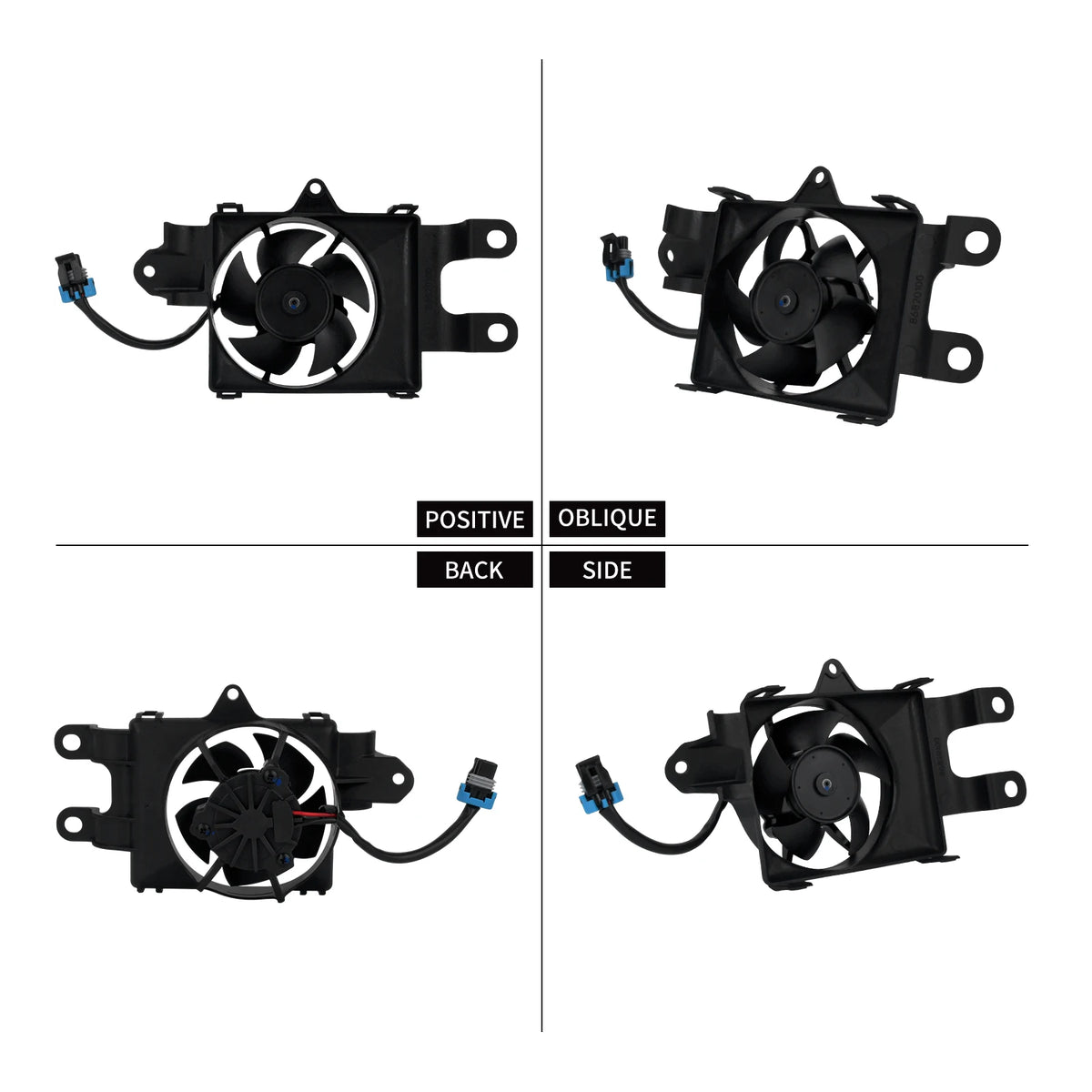 Ventilateur de radiateur noir pour Harley-Davidson Electra Glide - vue 3