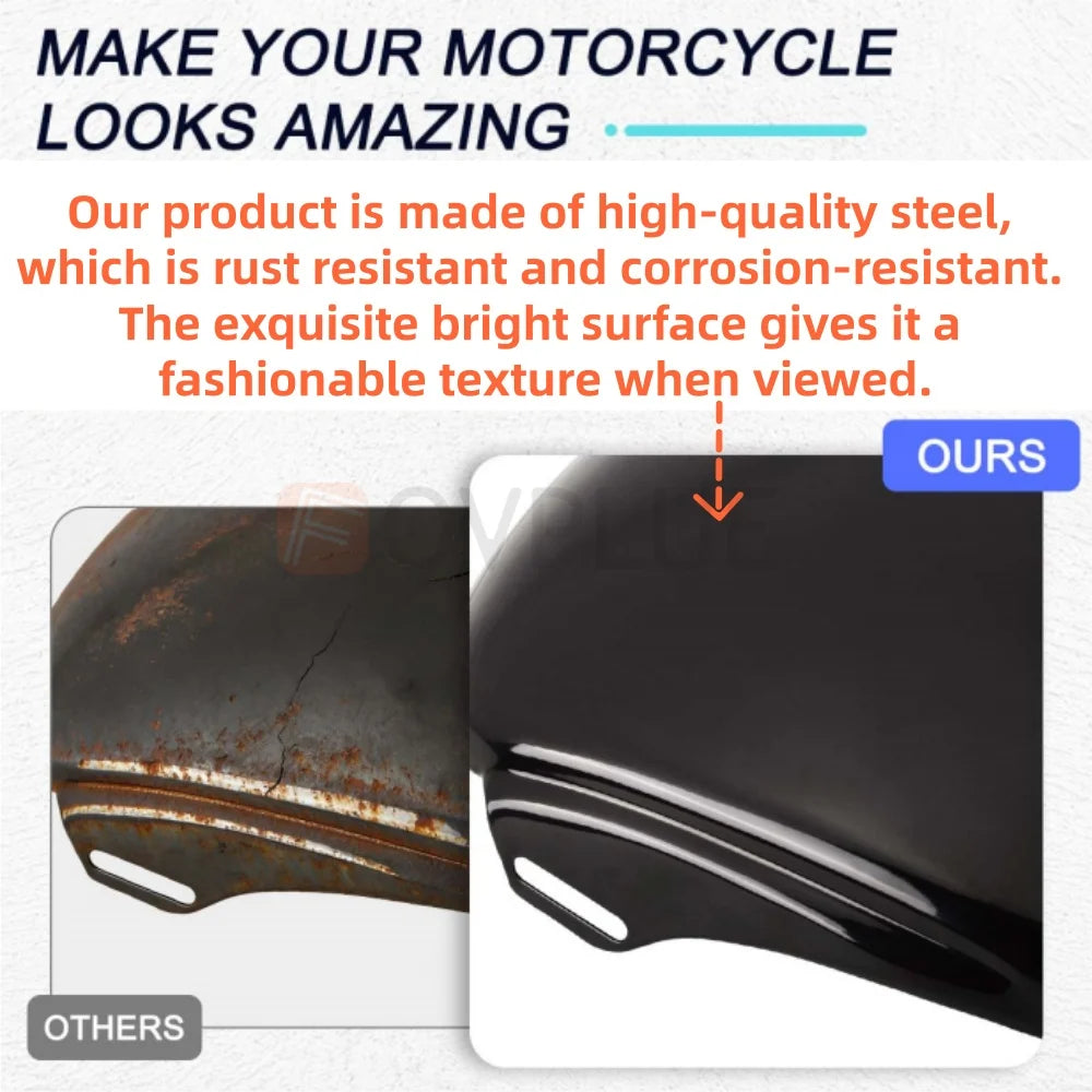 Cache de batterie acier pour Harley Sportster - vue 4