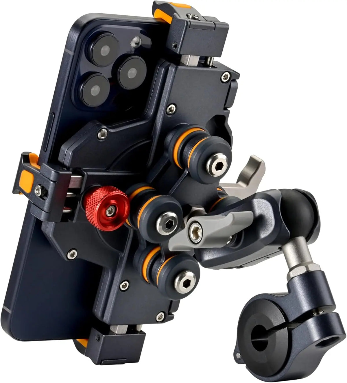 Support Téléphone Moto Universel en Alliage Anti-Vibrations 360° - vue 1