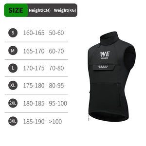 Gilet thermique cyclisme WOSAWE noir sans manches - vue 8