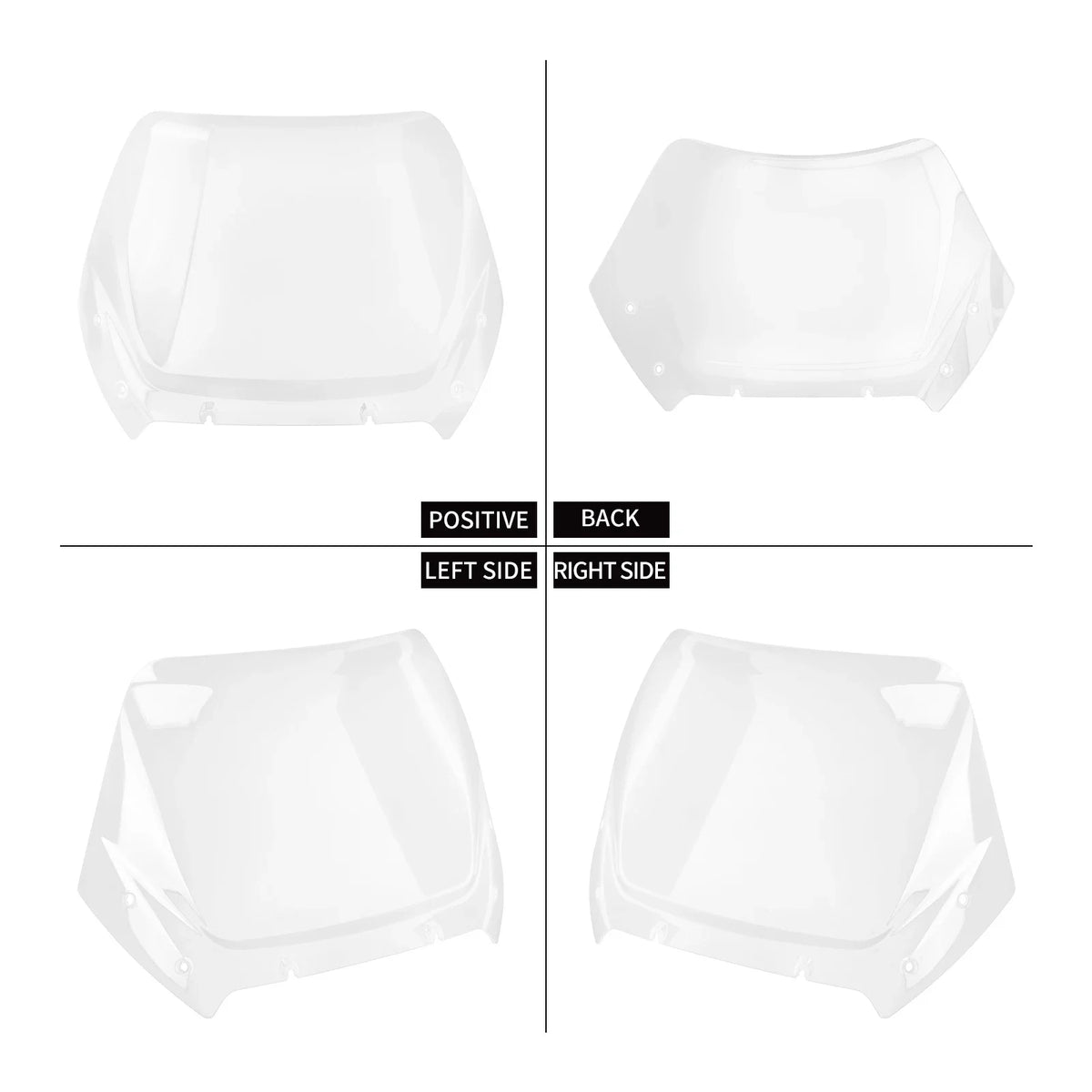 Déflecteur de pare-brise supérieur 12 pouces fumé/transparent pour Harley-Davidson Touring Road Glide FLTRXST, CVO FLTRXSE 2023-2025 – photo 5/8