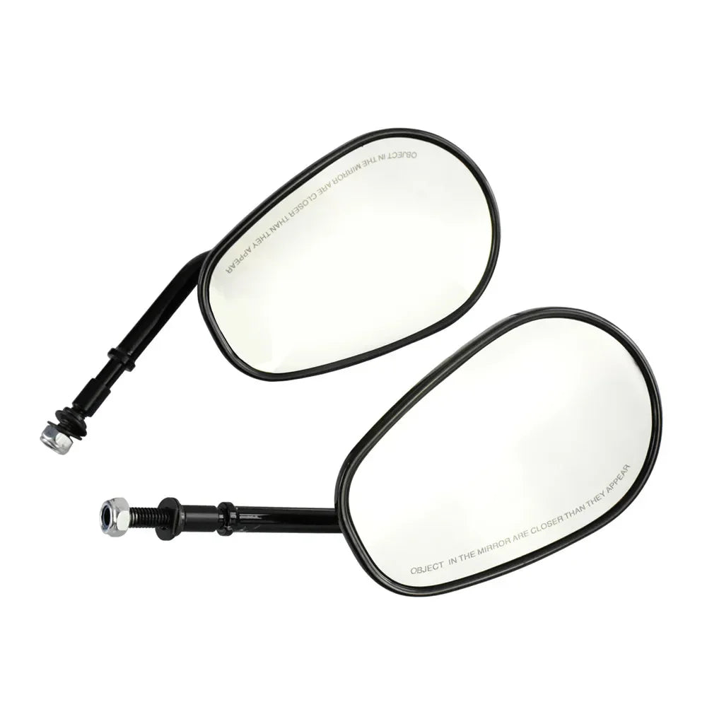 Rétroviseurs latéraux noir brillant, filetage 8mm universel - Harley-Davidson Touring, Softail, Sportster, Dyna – photo 3/6