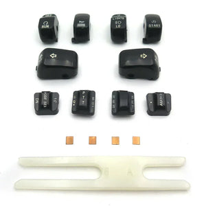 Capuchons de boutons de commodo pour Harley Touring - vue 8