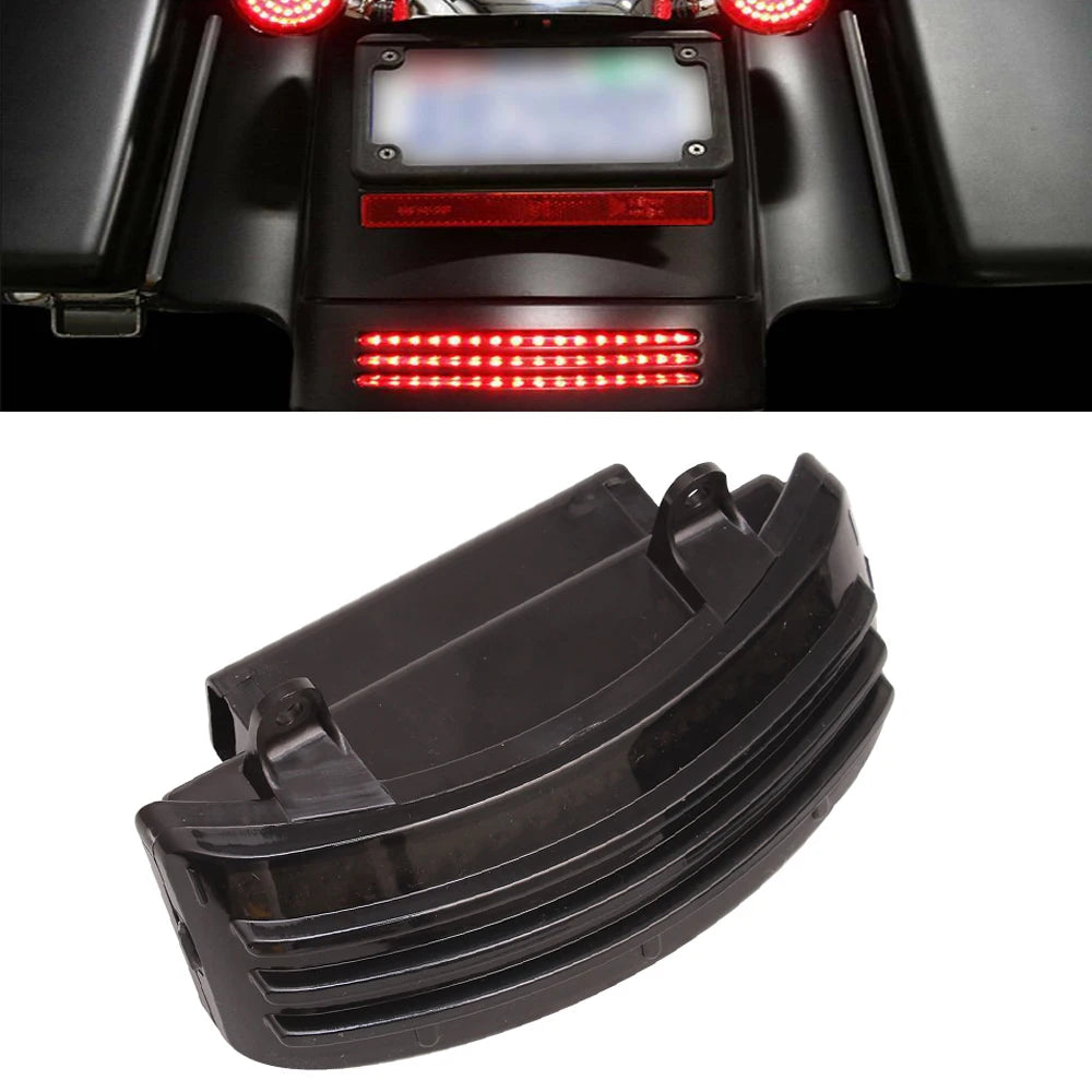 Feu tri-bar LED de garde-boue pour Harley Street Glide - vue 1