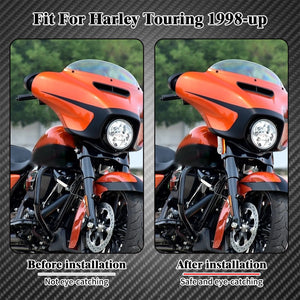 Feu de Garde-boue Arrière LED (Fender Tip) Fumé/Ambre/Rouge - Harley-Davidson Touring Road King, Softail 1980-2013 – photo 2/9