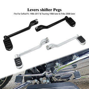 Levier de sélecteur talon-pointe noir pour Harley-Davidson - vue 1