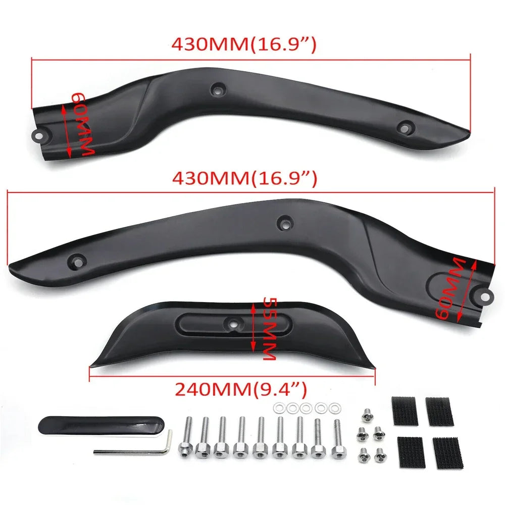 Kit de garniture de pare-brise en acier pour moto Harley-Davidson Road Glide - vue 4