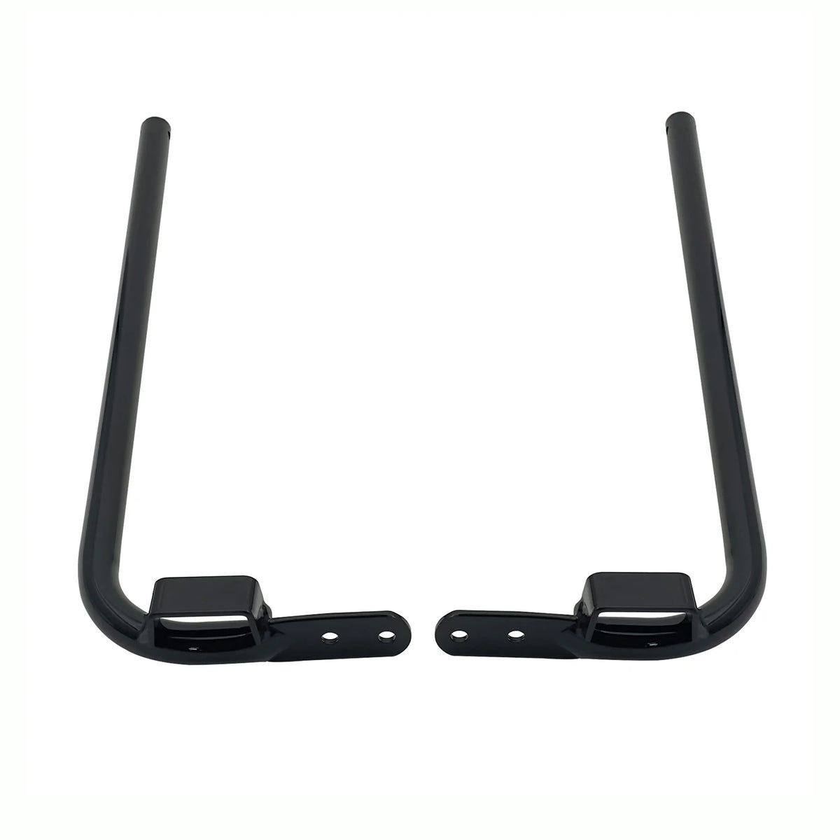 Support de sacoche noir brillant sur une Harley-Davidson Touring - vue 3