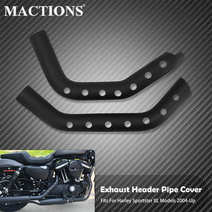 Caches Thermiques de Tubes d'Échappement (Heat Shield) - Harley-Davidson Sportster XL 2004-2022 – photo 1/7