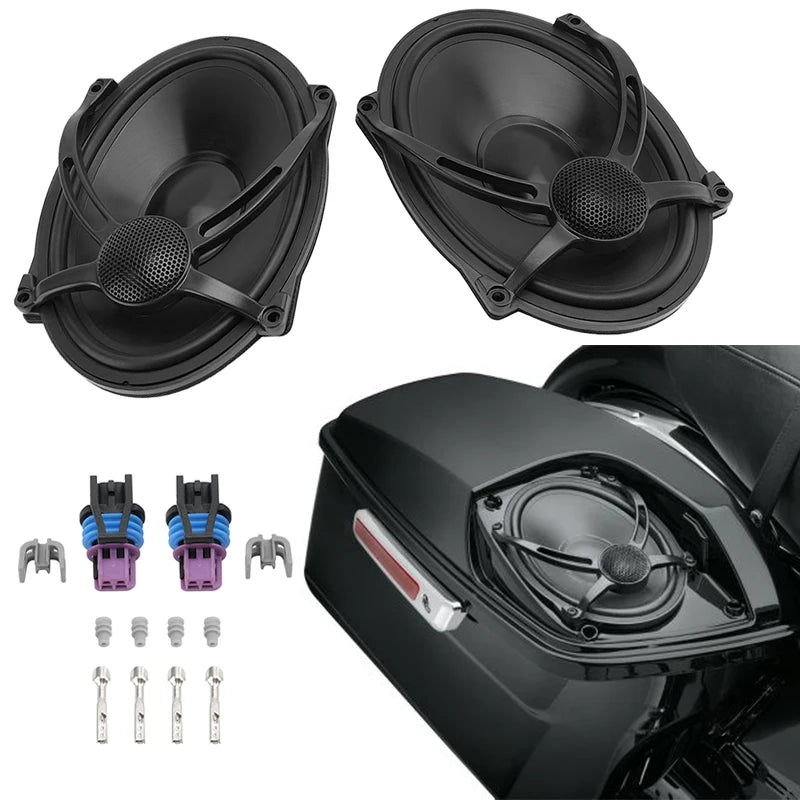 Haut-parleurs 5x7 pouces pour couvercles de sacoches Harley Touring 1994-2023 - vue 1
