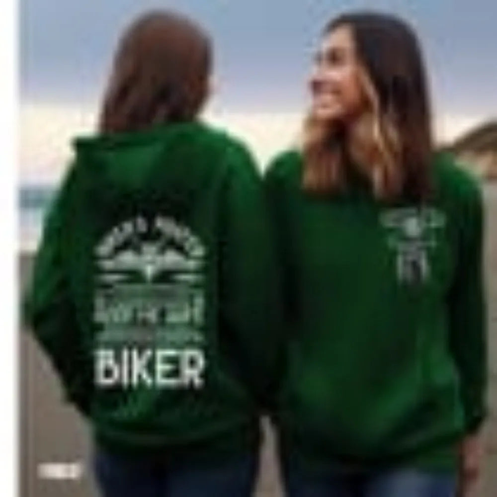 Sweat à capuche biker citation motard - vue 5