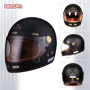Casque moto intégral rétro - vue produit - vue 2