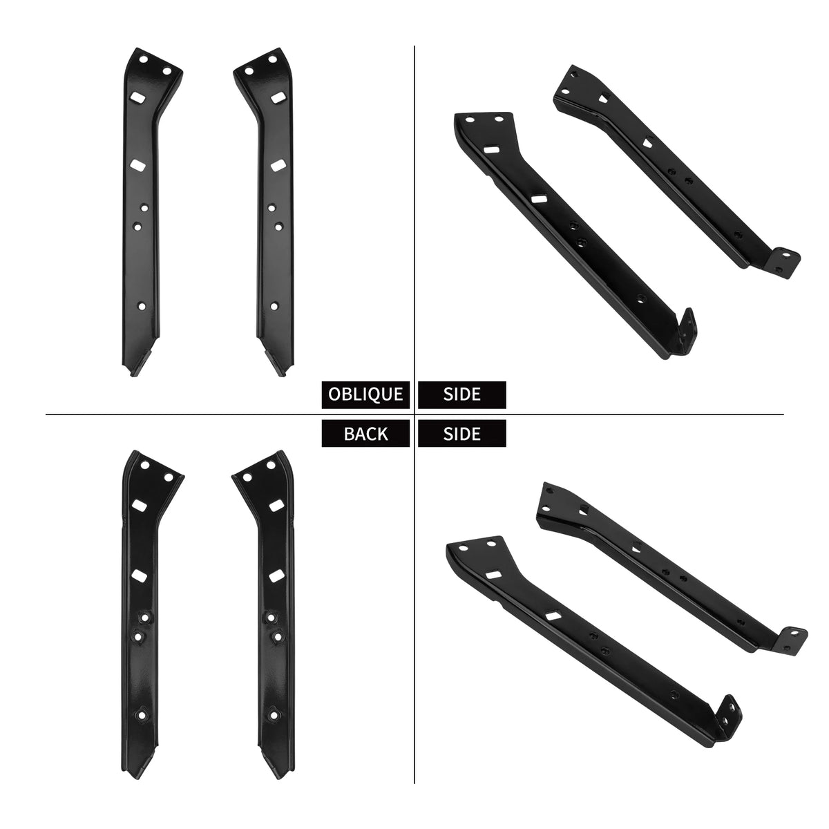 Support de rail de sacoche noir pour Harley-Davidson Touring - vue 4