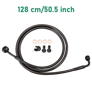 Durite de Frein Avant Hydraulique Tressée (123/128 cm) - Harley-Davidson Dyna 2007-2017 et Softail 2000-2015 sans ABS – photo 10/10
