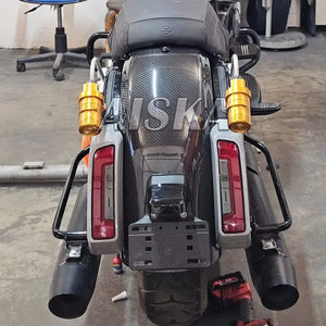 Garde-boue en carbone sec sergé brillant pour Harley-Davidson Touring Road Glide - vue 2