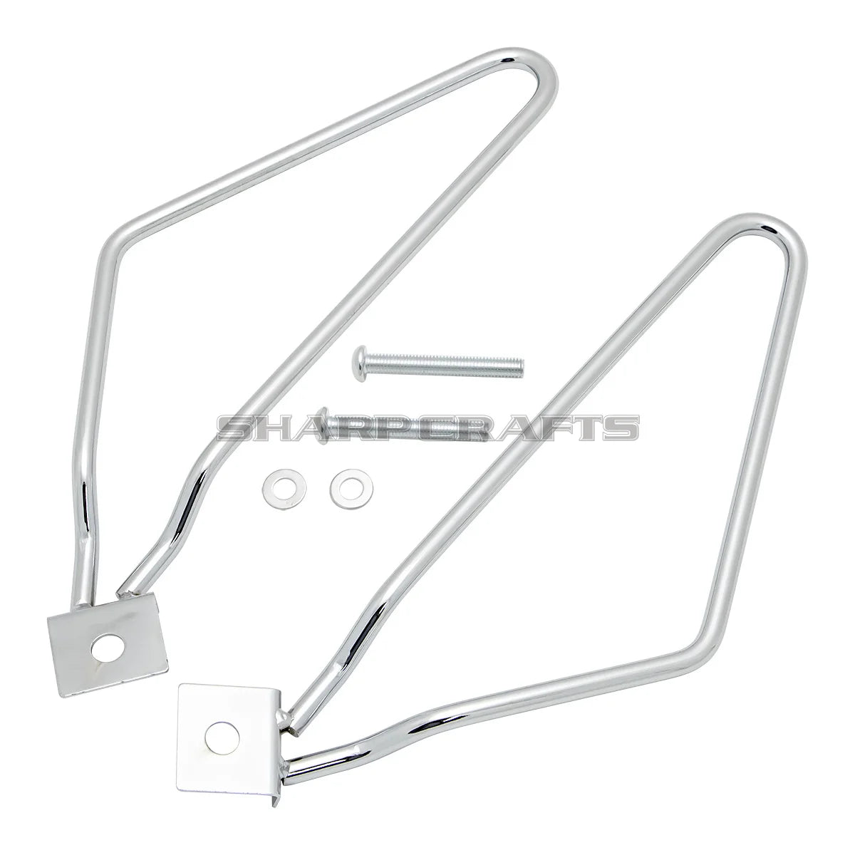 Supports de Sacoches Cavalières en Acier Inoxydable pour Harley Sportster/Dyna/Softail - vue 3