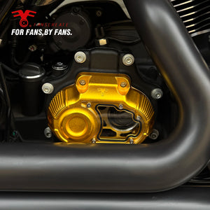 Cache latéral de boîte de vitesse à hublot pour Harley Touring Dyna Softail - vue 6
