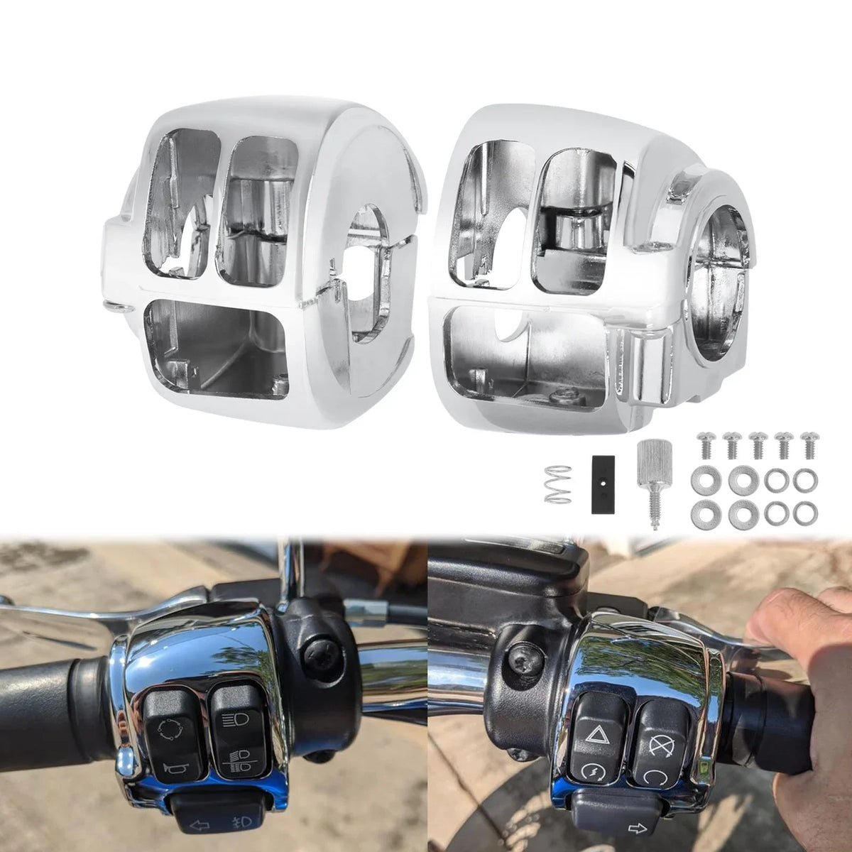 Cache de Boîtiers de Commodos (Switch Housing) - Harley-Davidson Sportster 2014-Up, Softail 2011-Up & Dyna 2012-2017 – photo 4/8