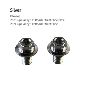 Boulons Titane pour Cache de Té Supérieur de Fourche - Harley 121 CVO, 117 Road/Street Glide – photo 7/10