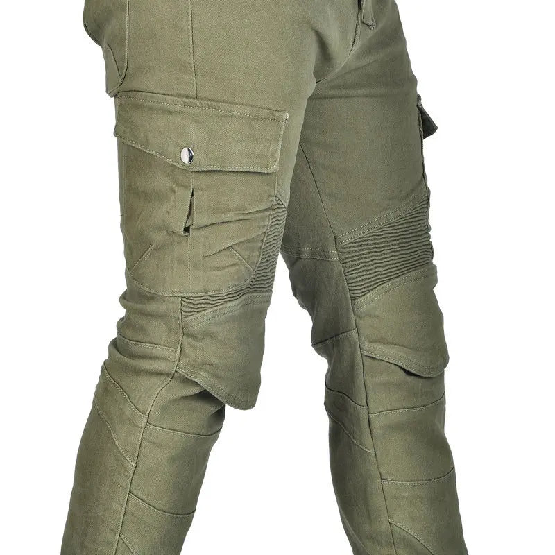 Pantalon motocross homme noir, protections genoux et hanches - vue 2