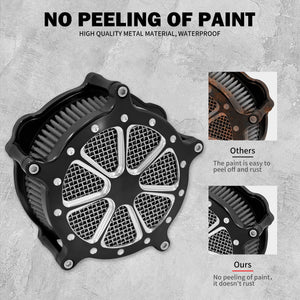Filtre à Air CNC Aluminium (Turbine Air Cleaner) - Harley-Davidson Sportster, Dyna, Softail & Touring – photo 3/10