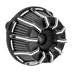 Filtre à air CNC chromé à cornet apparent pour moto Harley-Davidson - vue 2