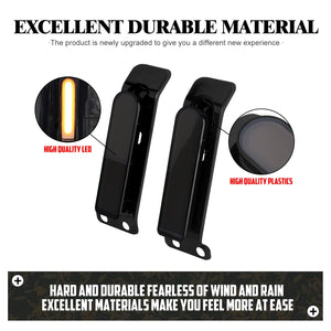 Feu LED de remplissage garde-boue/sacoche avec clignotant latéral arrière pour Harley Touring - vue 5