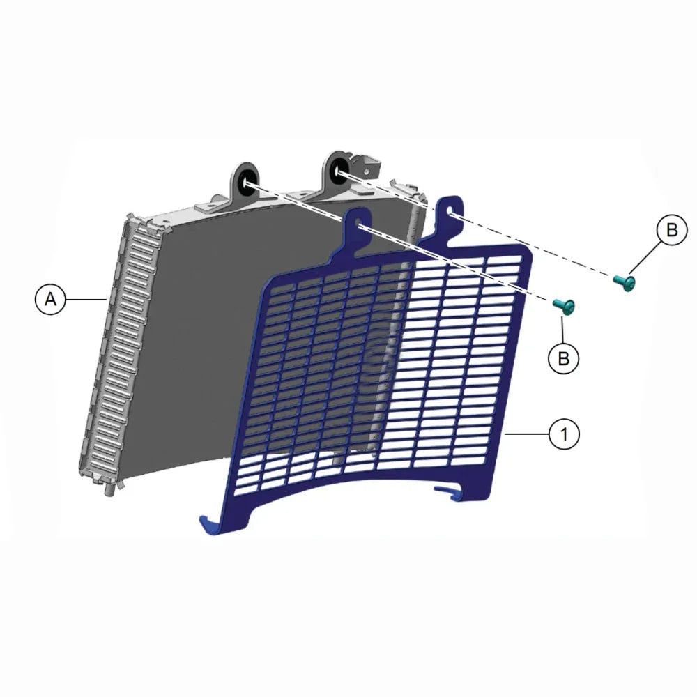 Grille de protection de radiateur en acier pour Harley Pan America 1250 - vue 2