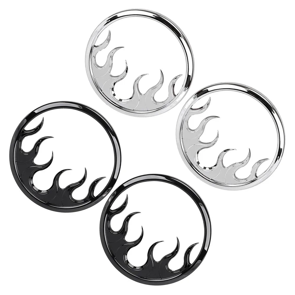 Caches de haut-parleurs motif flammes en ABS pour Harley-Davidson Electra Glide, Street Glide et Trike 2014-2022 - vue 5