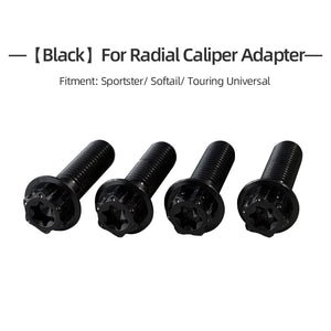 Kit de Boulons Titane Garde-boue Avant / Adaptateur d'Étrier Radial pour Harley Touring, Softail, Sportster – photo 13/14