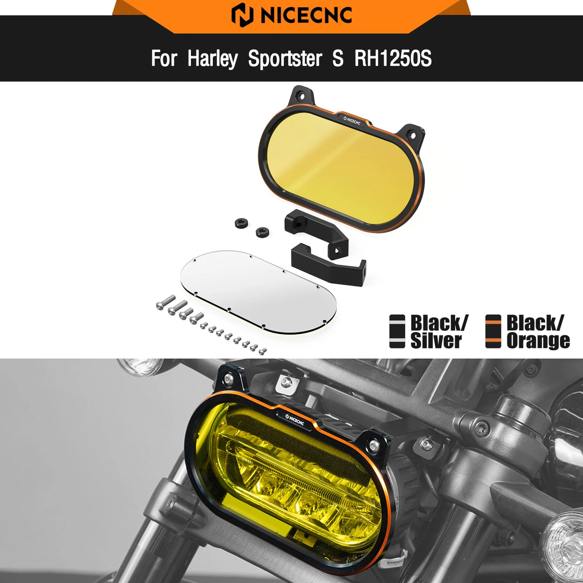 Grille de Protection de Phare (Headlight Guard) Aluminium - Harley-Davidson Sportster S 1250 2021-2024 – photo 1/8