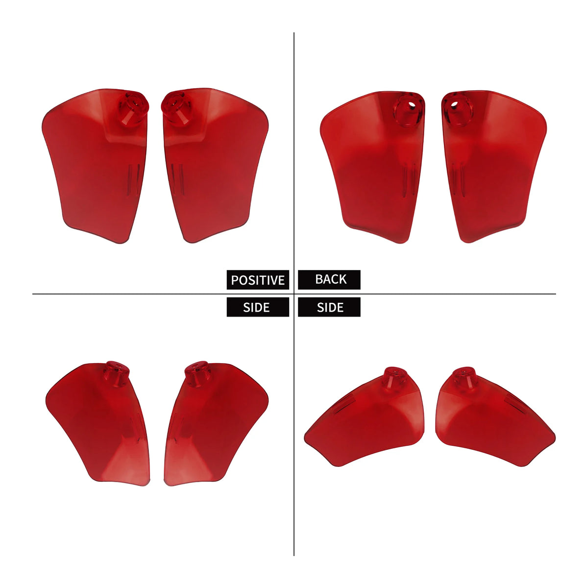 Déflecteurs d'air latéraux colorés pour phare de Harley-Davidson Low Rider ST - vue 3