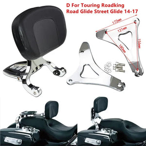 Dossier conducteur/passager réglable (sissy bar) noir/chrome pour Harley-Davidson Softail Breakout, Touring 2009-2017 – photo 20/27