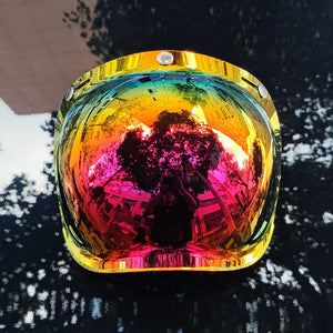Écran solaire bulle rétro pour casque moto - vue - vue 17